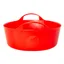 Red Gorilla Tub Flexi Mini Shallow 5 Litre in Red